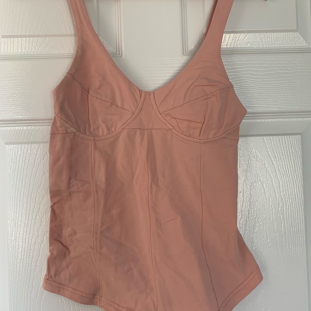 Pink Free People tank top